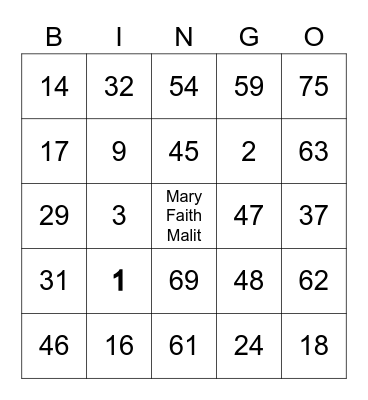 Cluster Mcky Virtual Party Bingo Card