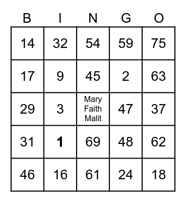 Cluster Mcky Virtual Party Bingo Card