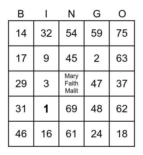 Cluster Mcky Virtual Party Bingo Card