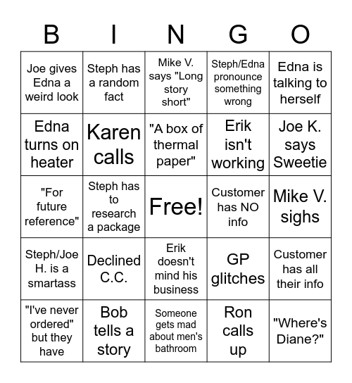 2360MAX Bingo Card