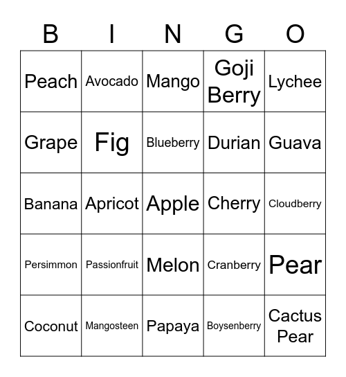 bbongmanni Bingo Card