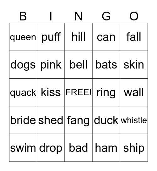 Pumpkin Bingo Card