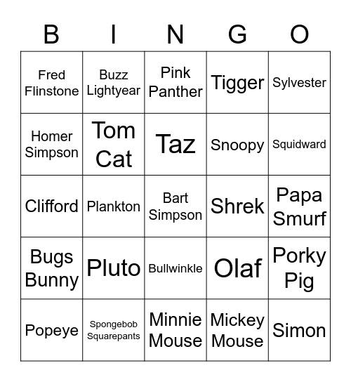 clerical 5 Bingo Card