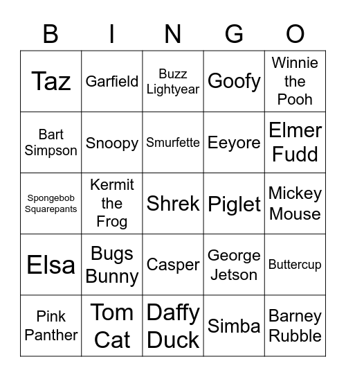 clerical 5 Bingo Card