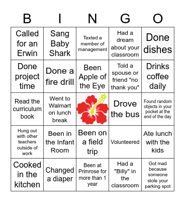 Breakfast Bingo Card