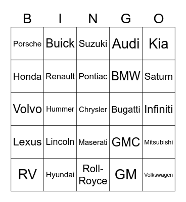 DFS East Virtual Happy Hour Bingo Card