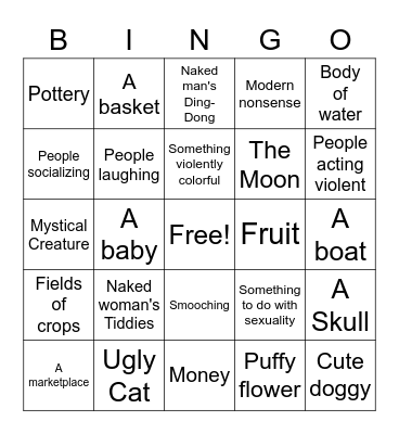 Art Museum Bingo Card