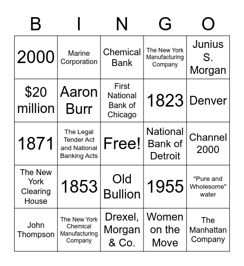 Trivia Bingo 6 Bingo Card