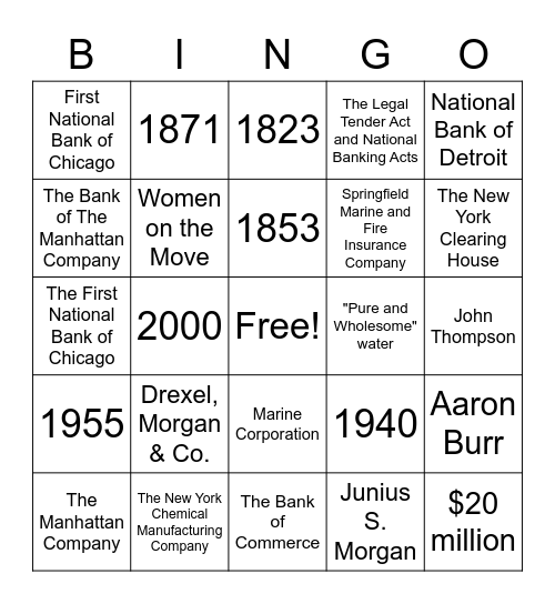 Trivia Bingo 7 Bingo Card