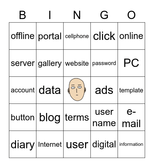 CYBERSPACE Bingo Card