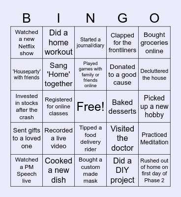 Circuit Breaker edition Bingo Card