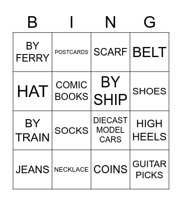 Bingo 3 Bingo Card