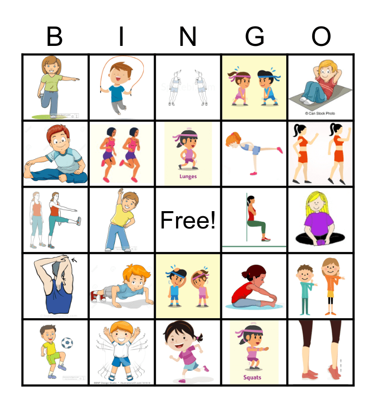 exercise-bingo-card