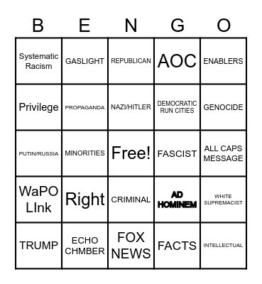 Bengo Bingo Card