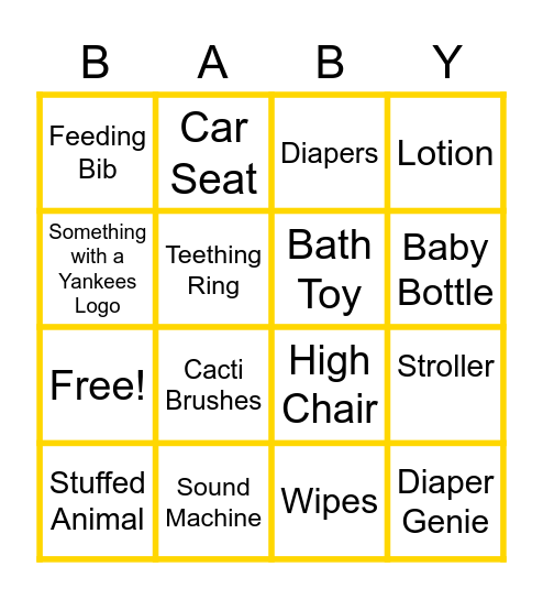 OH BINGO! Bingo Card
