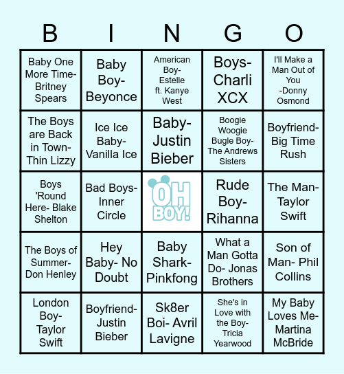 Baby Mulcrone Bingo! Bingo Card
