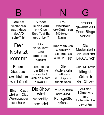 PRIDE-BINGO Card