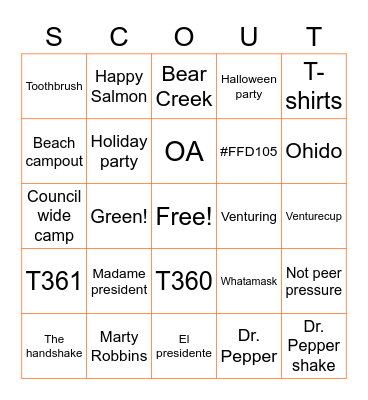 Crew360 Bingo Card