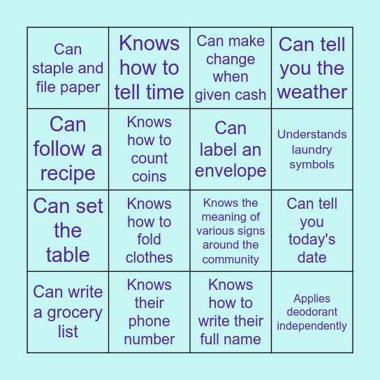 FIND SOMEONE WHO... Bingo Card