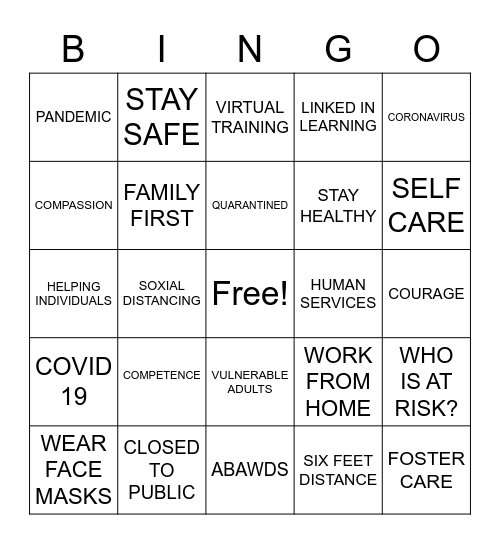 QUARANTINED BINGO JULY 2020 Bingo Card