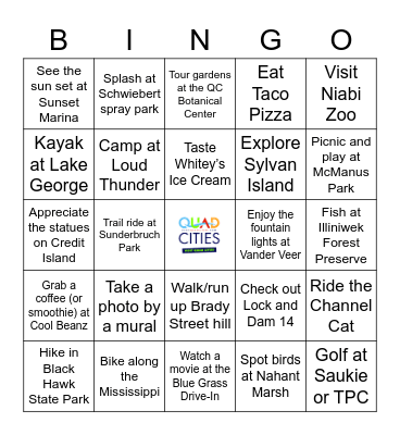 Quad Cities Bingo Card