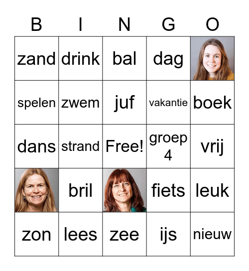 Vakantie Bingo Card