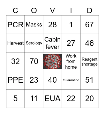 COVID Bingo Card