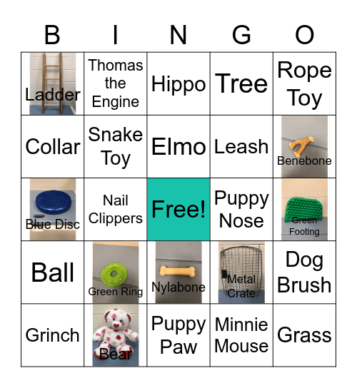 Puppy Bingo Card