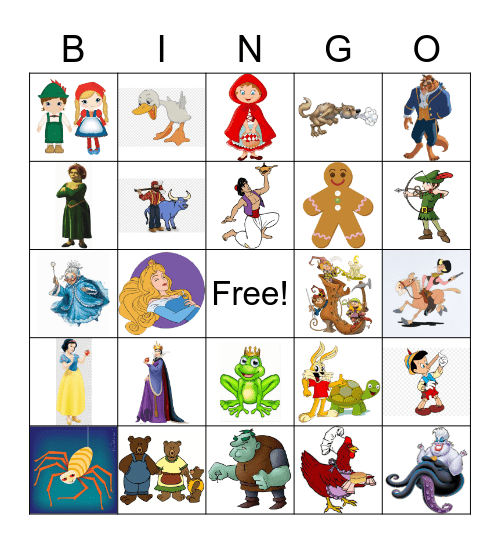 Enchanted Bingo Card