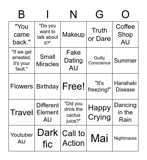 ATLA Bingo Card
