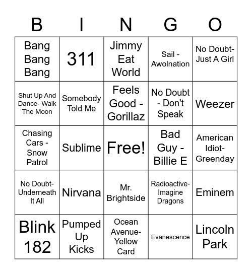 ITS BINGO TIME Bingo Card