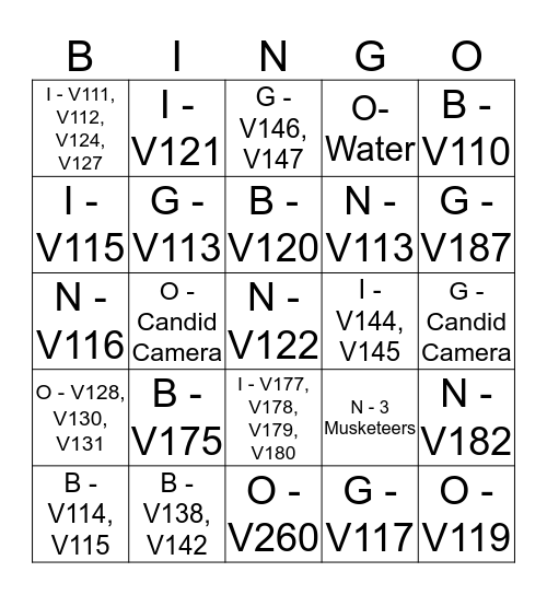 Bingo Card