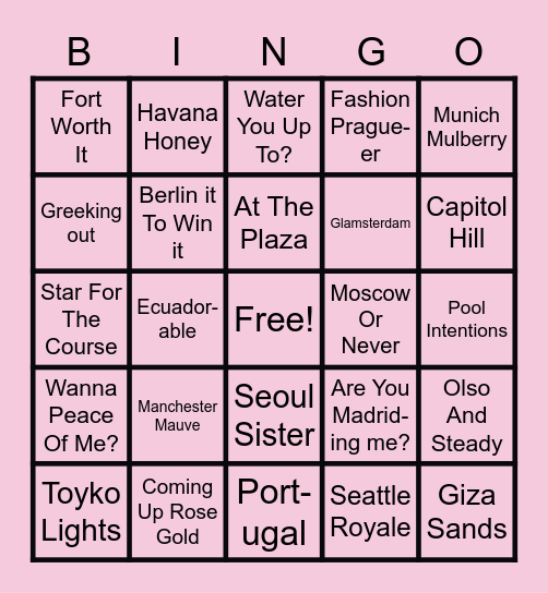 MYSTERY HOSTESS BINGO Card