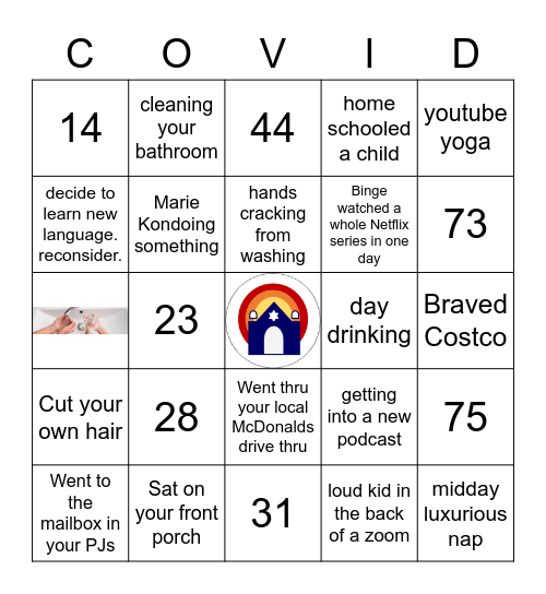 COVID Bingo Card