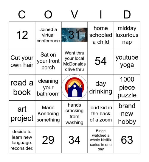 COVID Bingo Card