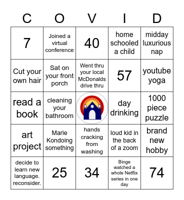 COVID Bingo Card