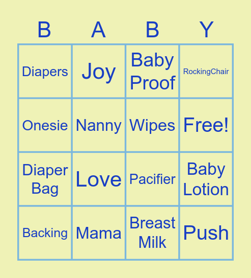 Heaven Knows Bingo Card