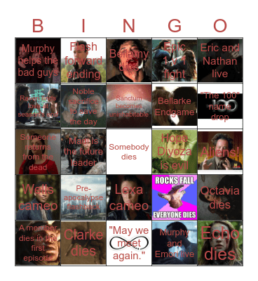 The 100 Bingo Card Bingo Card