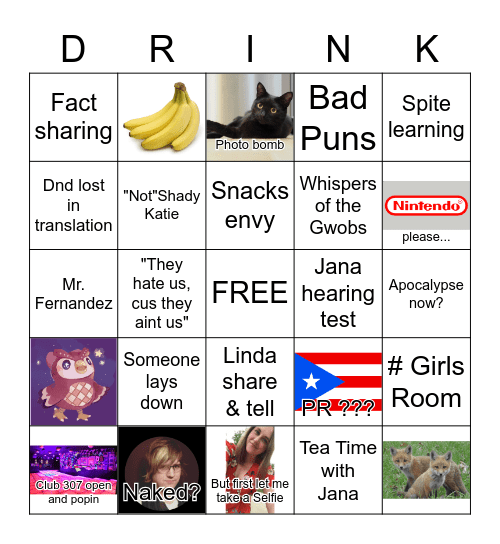 Magfriends Bingo Card