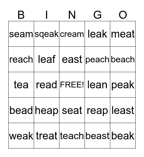 ea bingo Card