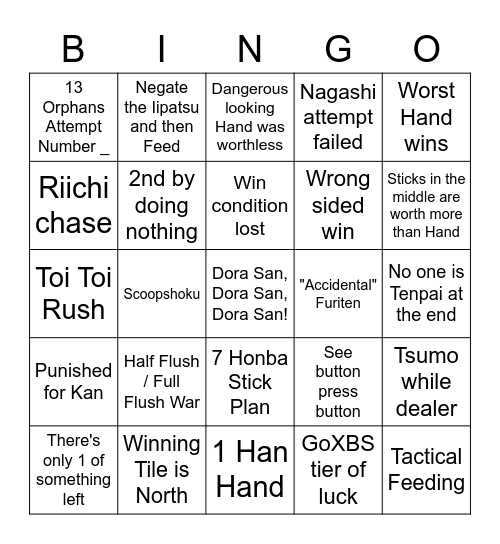 MML Bingo Card