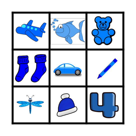 BLUE Bingo Card