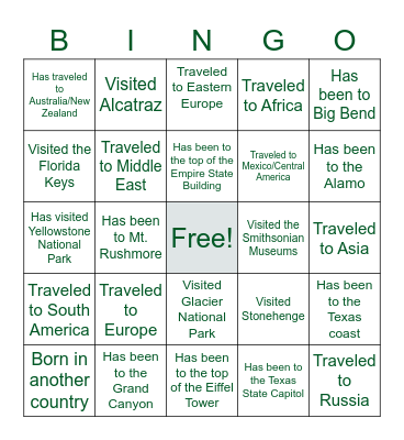 SOPs Tuesday Break Time BINGO Card