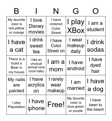 Bingo Card