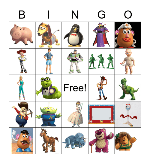 Toy Story , TOY STORY Bingo Card