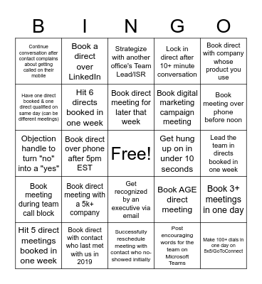 CHI-Town Weekly Bingo Card