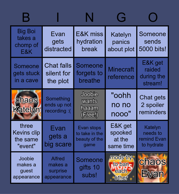 E&K Subnautica BINGO! Bingo Card