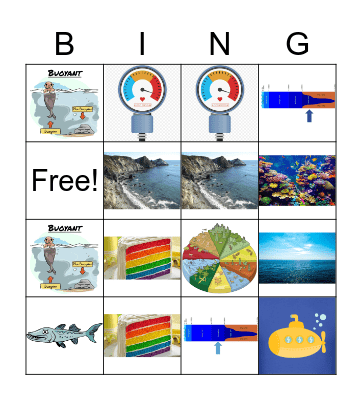 Ocean Bingo Card