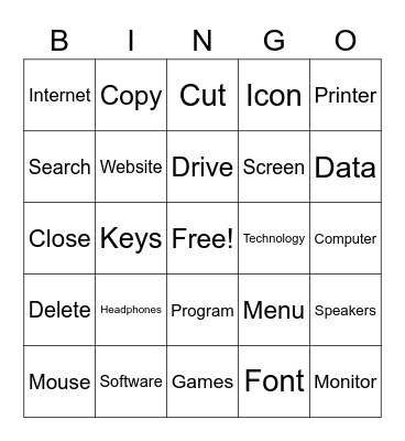 Information Technology Bingo Card