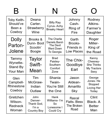 Total-Quiz.com Presents Radio Bingo: Radio Bingo Square Dance Bingo Card